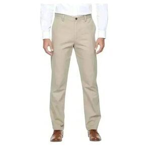 Croft & Barrow Men's Ivory Cotton/Poly/Spandex Classic Fit Chino Pants NEW